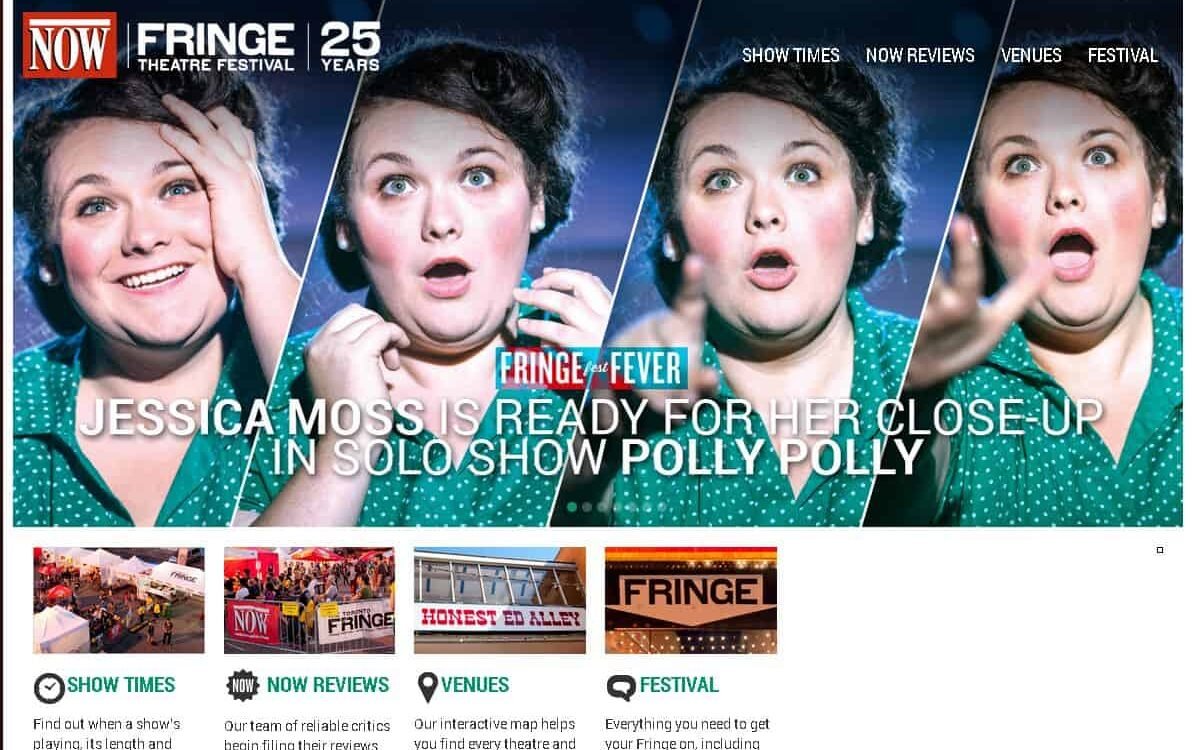NOW Magazine: Toronto Fringe 2013 Microsite