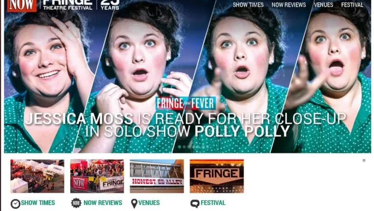 NOW Magazine: Toronto Fringe 2013 Microsite