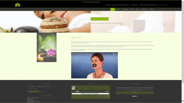 Karen Steele YMT: WordPress Website