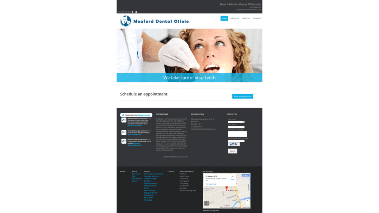 Meaford Dental Clinic: WordPress Website
