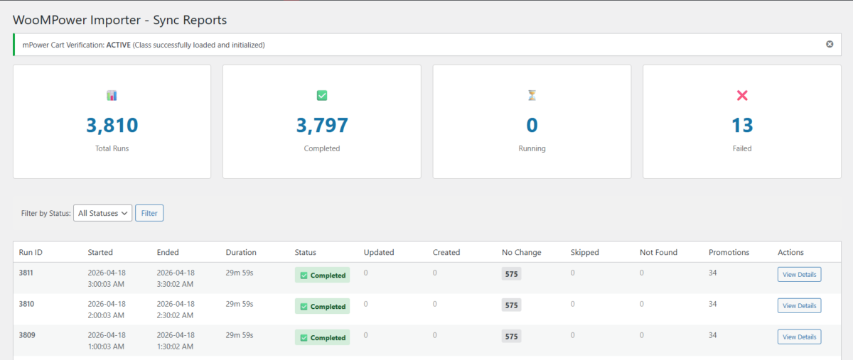 Woocommerce mPower POS Importer